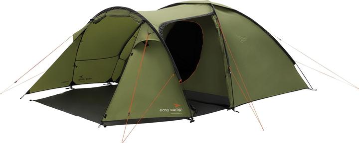 Produktbild Easy Camp Kuppelzelt Lomsdal 4 (olivgr?n, mit Tunnel-Anbau, Modell 2025) (Kuppelzelt, 6.40 kg, 4 Personen)