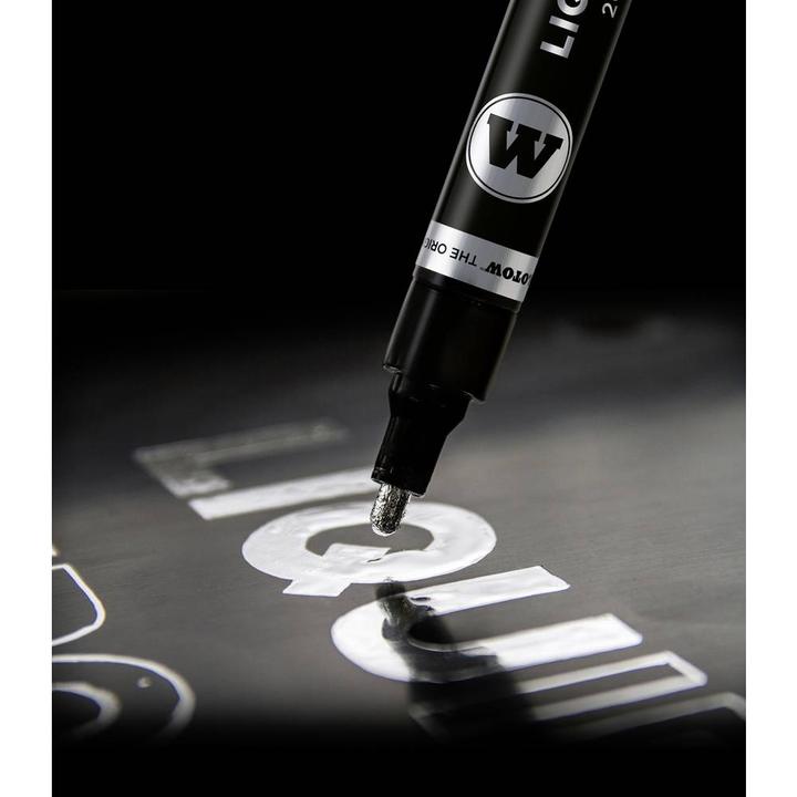 Produktbild Molotow Liquid Chrome Marker Calligraphy Set (Rundspitze 1,0mm und Kalligrafiespitze 3,0mm, Spezialt (Schwarz, 3 mm, 2 x)