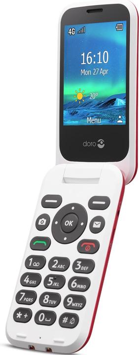Image du produit Doro 6821 - Téléphone 4G - emplacement microSD - 320 x 240 pixels - appareil photo arrière 2 MP - rouge (2.80", 2 Mpx, 4G)
