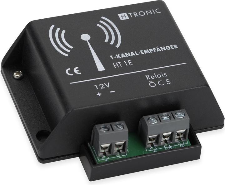 Image du produit H-Tronic Récepteur à 1 canal HT1E 1618260 Fréquence radio 868,35 MHz Pouvoir de coupure 230V/5A ou 24VDC/5 A