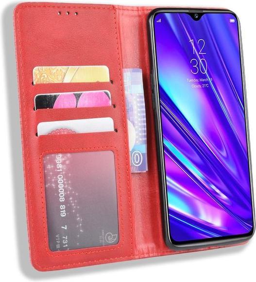 Actual product image MU Classic Retro Leather Bookcover Series (Realme 5 Pro)