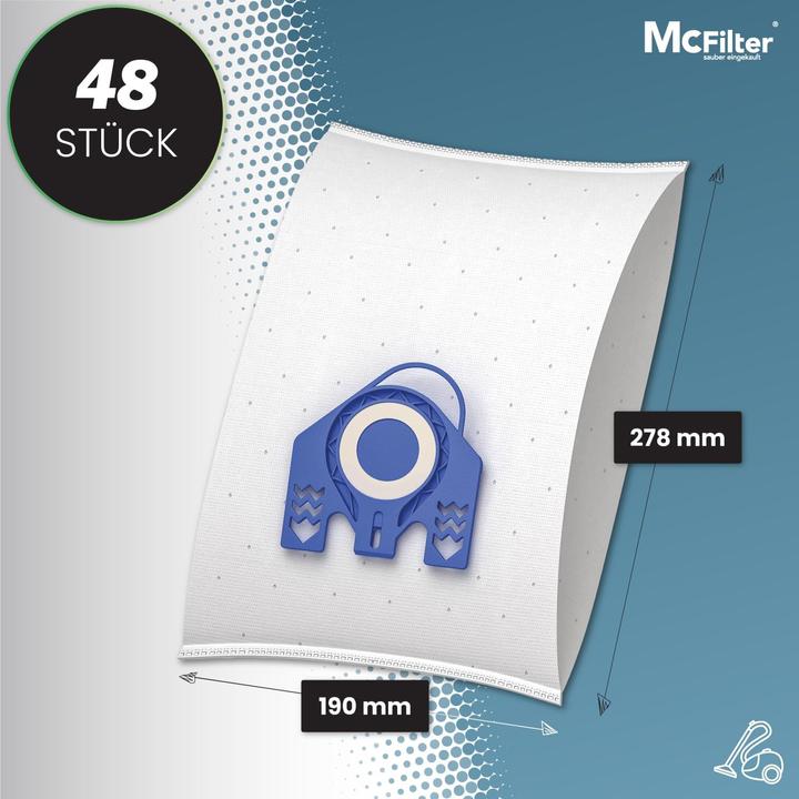 Produktbild Mc Filter Staubsaugerbeutel-Set für Miele GN Serie (48 x)