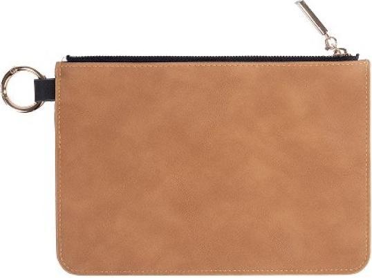 Produktbild Artebene MAJOIE Kosmetiktasche soft camel– Vegane Leder-Tasche mit Karabinerhaken