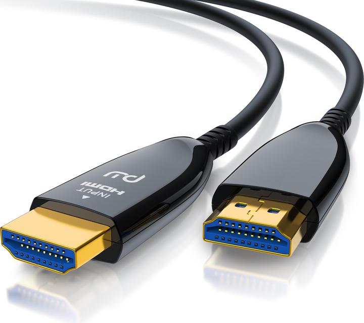 Actual product image Primewire HDMI fibre optic cable 2.1, type A, UHD, 8K @ 120Hz, 4k @ 240Hz with DSC, HDR10+, 3D, eARC, HDCP 2.3 (15 m, HDMI)