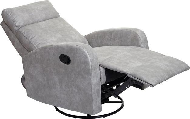 Image du produit Swisshandel24 Fauteuil TV HWC-A54 Premium, Fauteuil Relax à bascule, pivotant Tissu/Textile gris clair