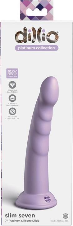 Actual product image Pipedream DP Slim Seven Purple 7 inch