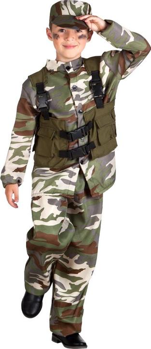 Image du produit Boland Costume de soldat pour enfants : uniforme camouflage (140, 146, 152)