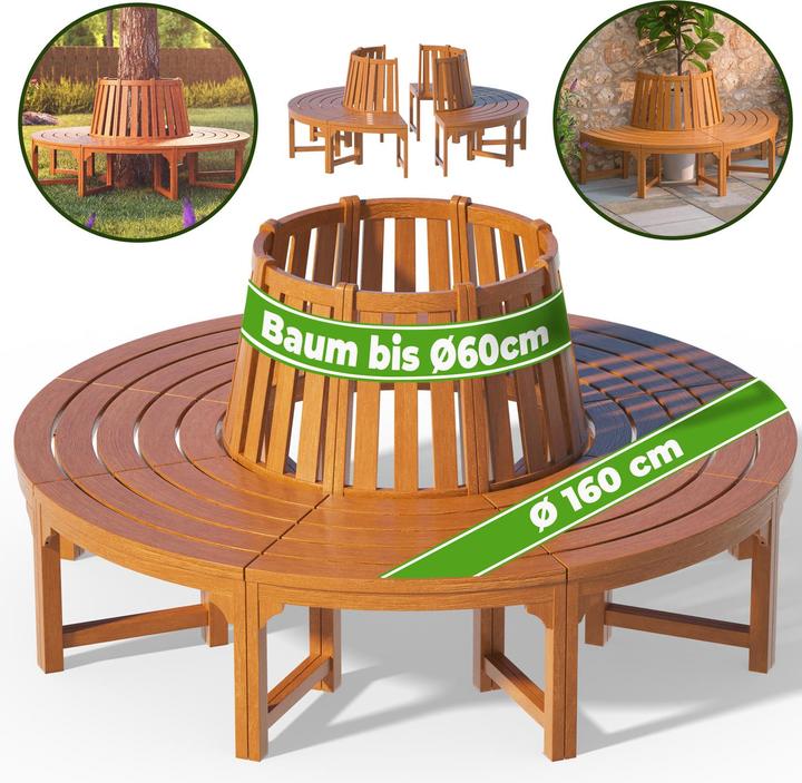 Image du produit Casaria Banc en arc de cercle