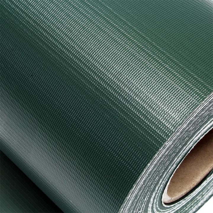 Actual product image Wiltec Green Garden Fence Roll 35 m x 19 cm, made of 650 g/m² PVC with 20 Clips (3500 cm)