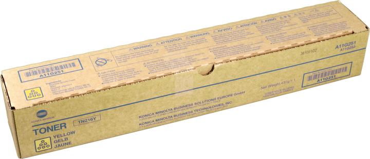 Actual product image Konica Minolta A11G251TN-216Y toner yellow 26,000 pages 460 grams Yellow Minolta Bizhub C 220 (Y)