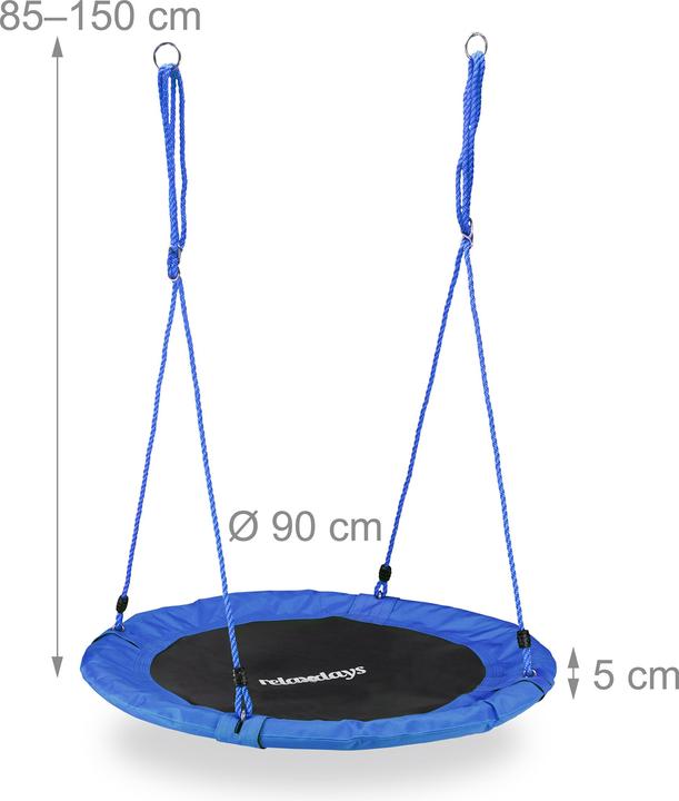 Immagine prodotto Relaxdays Altalena da giardino a nido 90 cm