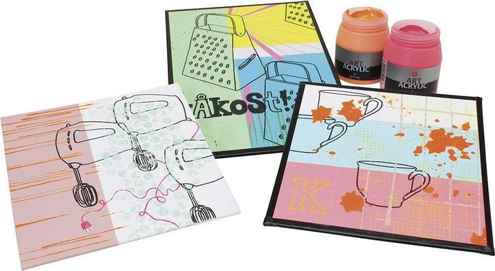 Actual product image Creativ Company Canvas panel Wit 280gr, 10x10cm (10 x 10 cm)