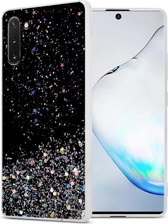 Schwarz mit Glitter
