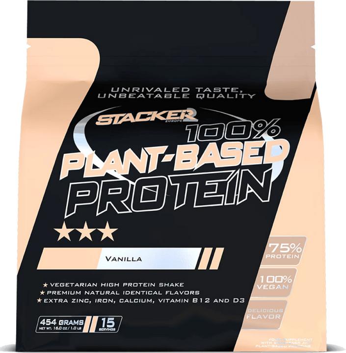 Image du produit Stackers 100% de protéines à base de plantes (Vanille, 1 pcs, 454 g)
