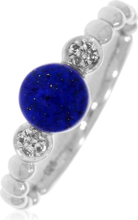 Immagine prodotto Xen Anello con lapis e topazio bianco di circa 1,05 ct. placcato in rodio (56, 925 Argento)
