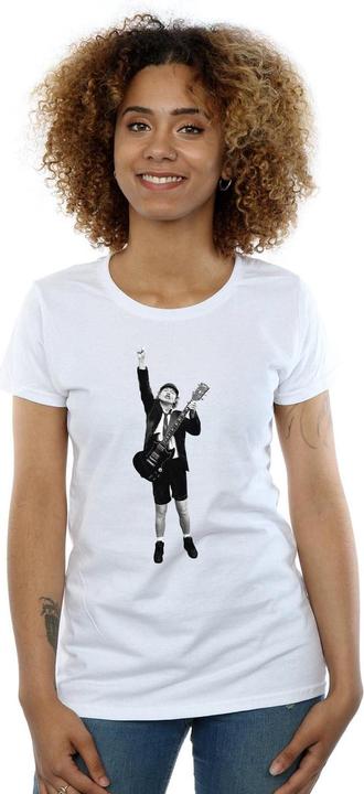 Actual product image AC/DC Womens/Ladies Angus Young Cut Out Cotton T-Shirt (L)