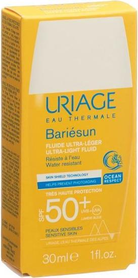 Produktbild Uriage Bariésun Ultraleichtes Fluid LSF50+ Fl 30 ml (Sonnencreme, SPF 50+, 30 ml, 50 g)