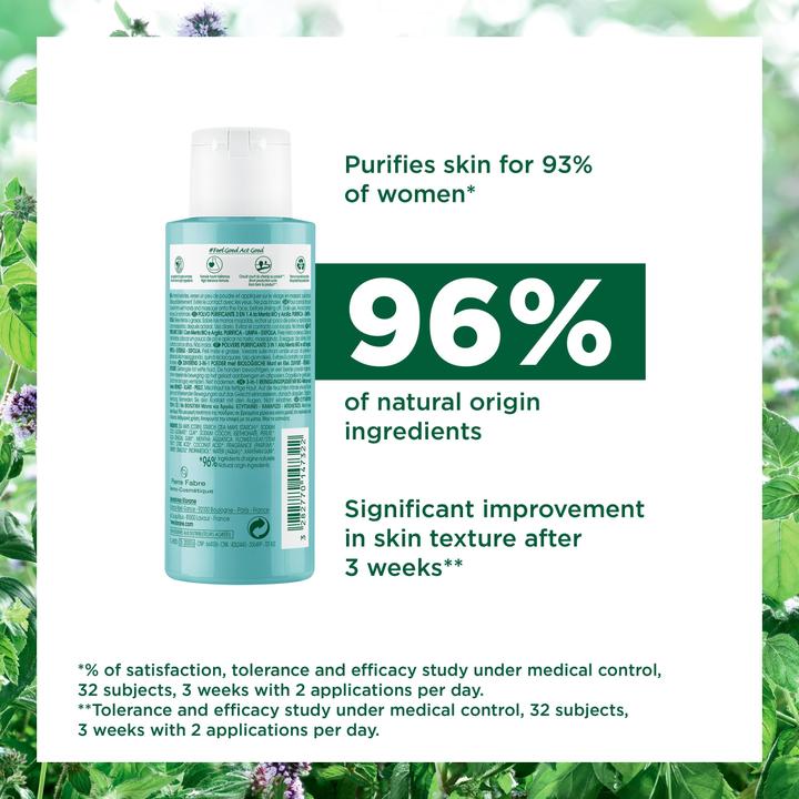 Produktbild Klorane 3-in-1 Reinigungspuder mit BIO-Wasserminze (Puder, 50 ml)