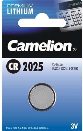 Camelion CR2025-BP1 - Batteria usa e getta - CR2025 - Litio - 3 V - 1 pezzo(i) - pulsante/coin (1 pz., CR2025, 150 mAh)