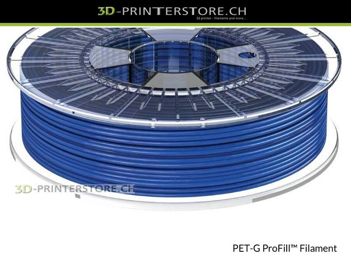 Image du produit 3d-printerstore.ch PETG ProFill bleu opaque 2.85mm 0.75kg (PETG, 2.85 mm, 750 g, Bleu)