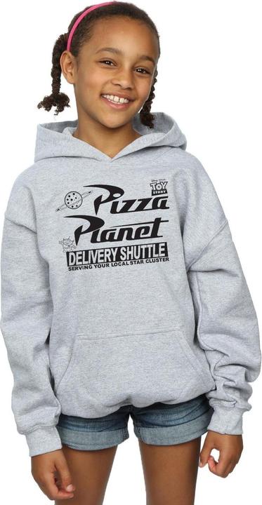 Immagine prodotto Disney Toy Story Pizza Planet Logo Felpa con Cappuccio Ragazze (140, 146)