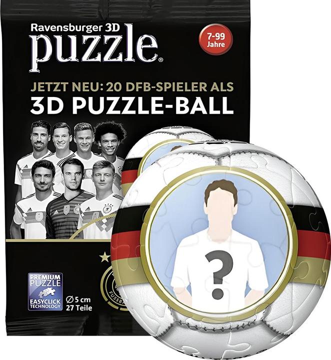 Ravensburger 3D-Puzzle 27 Mystery Packs WM 2018 (27 Teile)