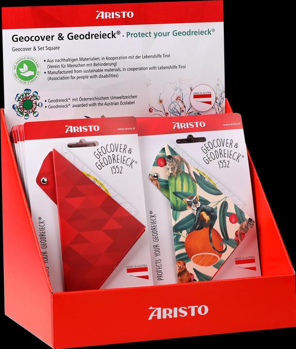 Actual product image Aristo Display 20x Geo Set Square Incl. Geocover Assorted Motive (185 mm)