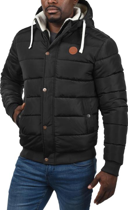 Actual product image Blend Frederico Men's Winter Jacket Outdoor Jacket With Teddy Fleece With Hood (XXL)