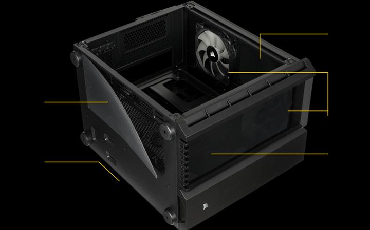 Actual product image Corsair Crystal 280X TG (mATX)