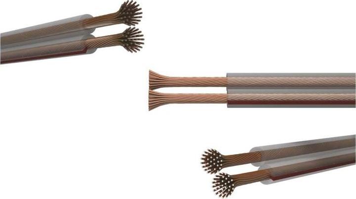 Emos Twisted-Pair-Kabel ECO 2x2,5mm, transparent, 100m (100 m, 2.50 mm²)