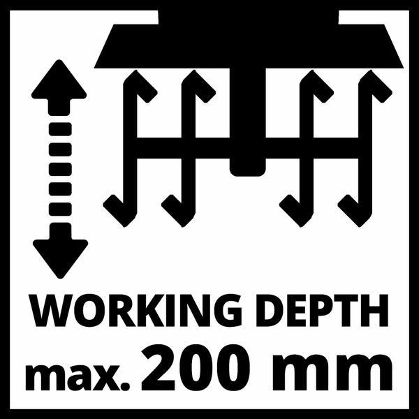 Actual product image Einhell 18 V Battery Ground Hoe GE-CR 18/20 Li E Power X-Change