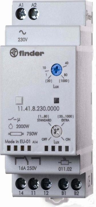 Actual product image Finder Twilight switch 1000Lux 16A 230VAC 11.41.8.230.0000