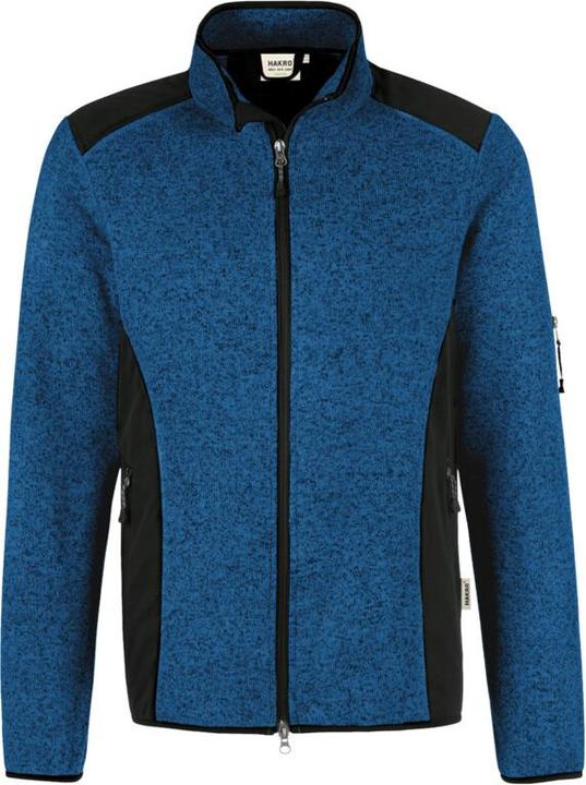 Immagine prodotto Hakro Giacca in pile lavorata a maglia Dawson blu reale screziato, XS (XS)
