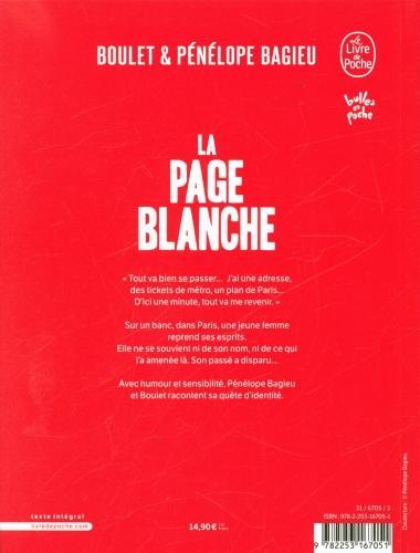 Produktbild La page blanche (Französisch, Boulet, Bagieu Pénélope, 2022)