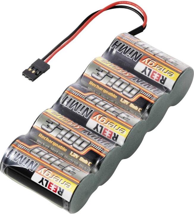 Productafbeelding Reely Modelbouw accupack (NiMh) 6 V 3700 mAh Aantal cellen: 5 Sub-C Side-by-Side (6 V, 3700 mAh)