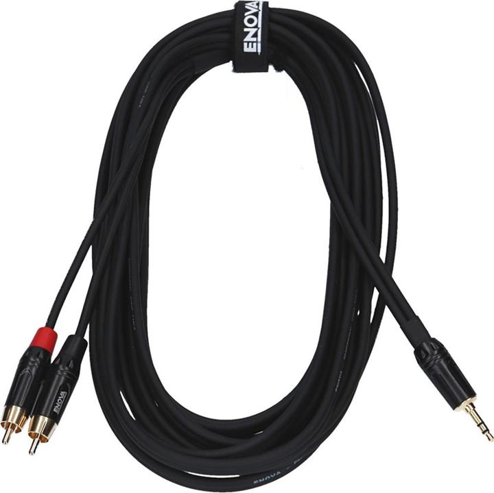 Immagine prodotto Enova Cavo Jack/Cinch da 3,5 mm RCA, rosso/nero, 7m (7 m)
