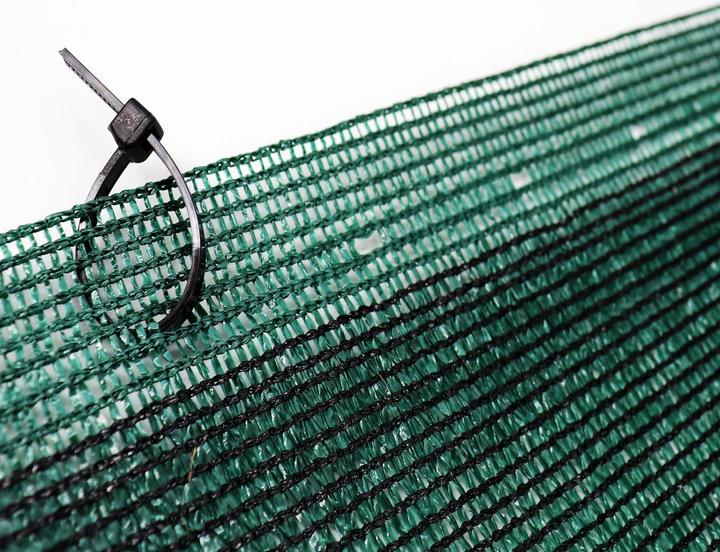 Actual product image Aquagart 25m Schattiernetz Zaunblende Tennisblende Windschutznetz Sichtschutzzaun 150g 2m (2500 cm)