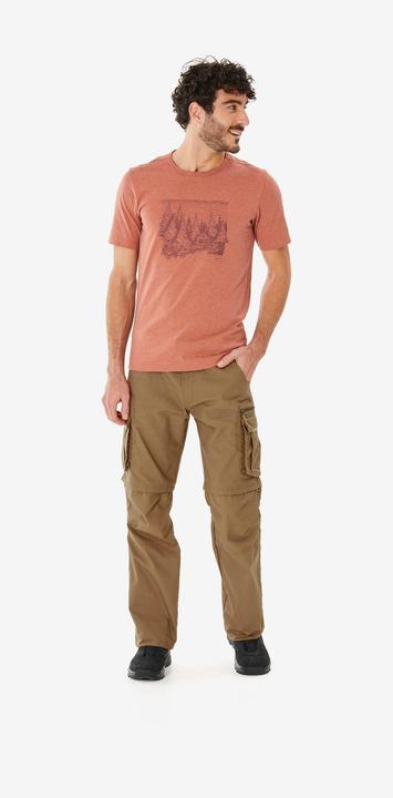 Produktbild Forclaz Zip-Off-Hose Cargohose Herren Trekking Backpacking - Travel 500 braun (46)