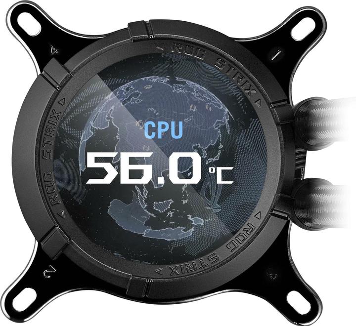 Actual product image ASUS ROG STRIX LC III 360 ARGB LCD (schwarz)