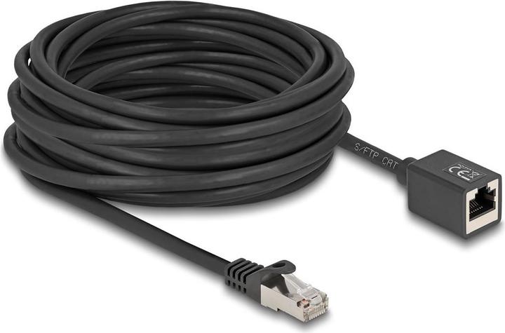 Actual product image Delock Network extension cable RJ45 plug to RJ45 socket (S/FTP, CAT6a, 10 m)