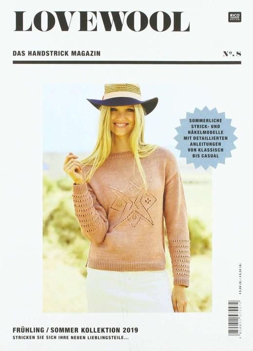 Actual product image Rico Design LOVEWOOL Das Handstrick Magazin No.8 (German, Rico Design GmbH & Co KG, 2019)