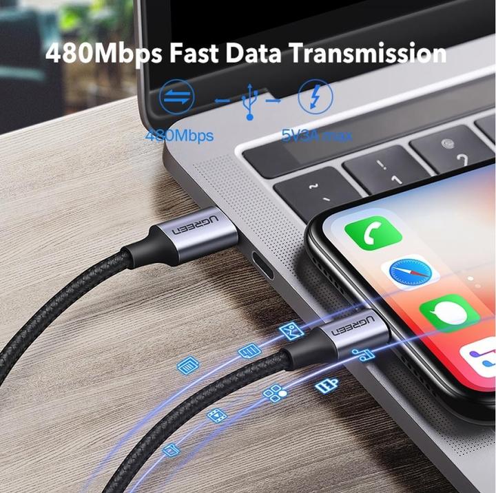 Image du produit Ugreen Câble Lightning vers USB-C 2.0 (1 m, USB 2.0)