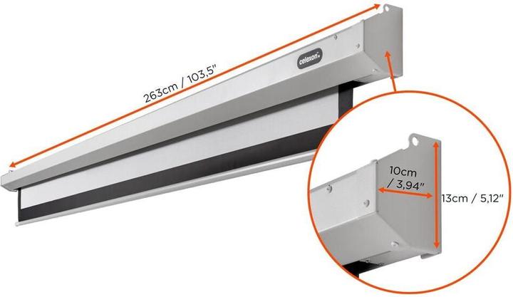 Actual product image Celexon Motor Economy, Canvas, 1:1 (133.46", 1:1)