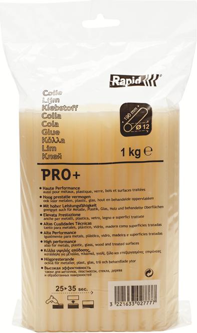 Produktbild Rapid PRO+ Klebesticks Ø12x190mm 1,0 kg, Beutel