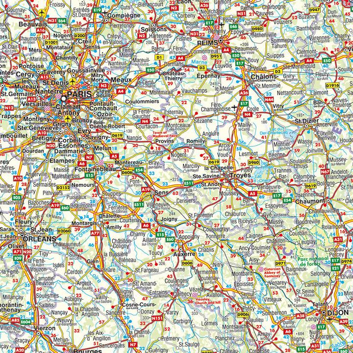 Image du produit Europe de l'Ouest, carte routière 1:2.000.000, freytag & berndt (freytag & berndt, Tchèque, Slovaque, Espagnol, Néerlandais, Italien, Allemand, Hongrois, Anglais)