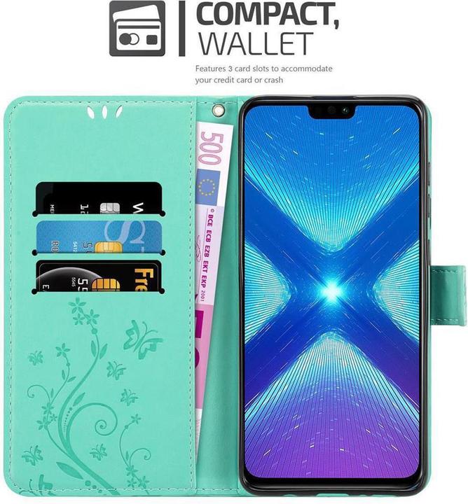 Productafbeelding Cadorabo Bloemen Boekomslag (Honor 8X)