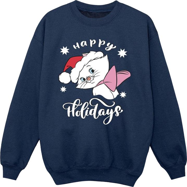 Actual product image Disney Girls The Aristocats Happy Holidays Sweatshirt (140, 146)
