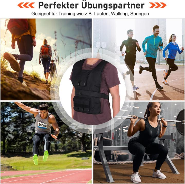 Immagine prodotto Homcom Gilet da allenamento con 20 pesi di ferro (1 x 20 kg)