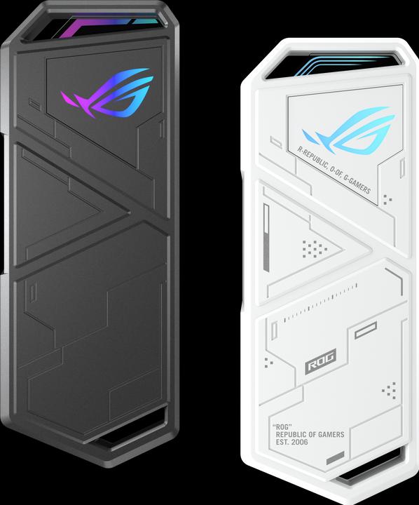 Actual product image ASUS Go USB ROG Strix Arion White M2 SSD enclosure with Aura (M.2)