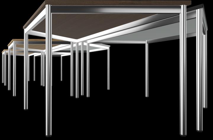 Actual product image Dietiker Atos II conference table trapezoid (1600 x 693 x 749 mm)